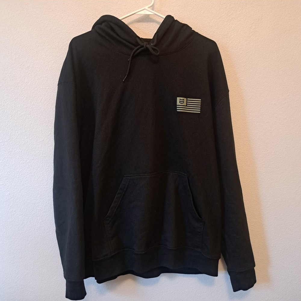 MTN OPS Premium Apparel Mens XL Black Pullover Hoodie Graphic Back Logo